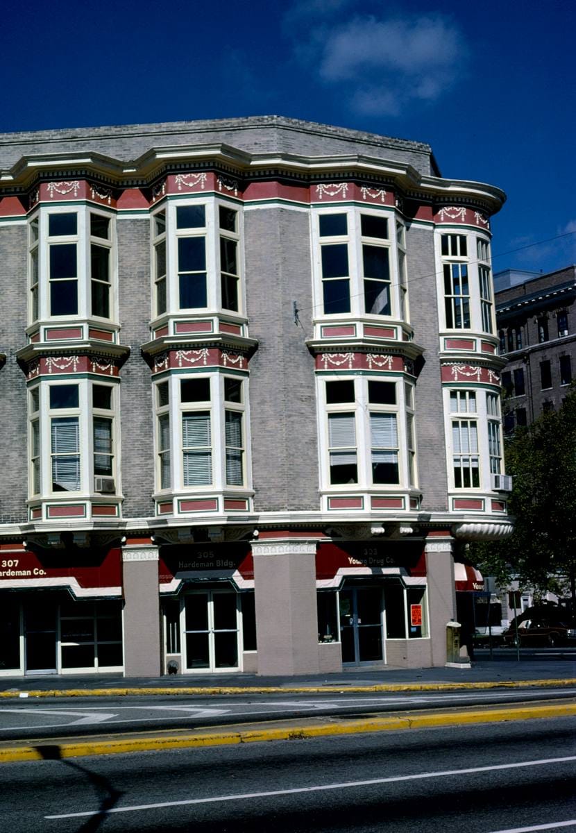 Historic Photo : 1980 Hardeman Building, Macon, Georgia | Margolies | Roadside America Collection | Vintage Wall Art :