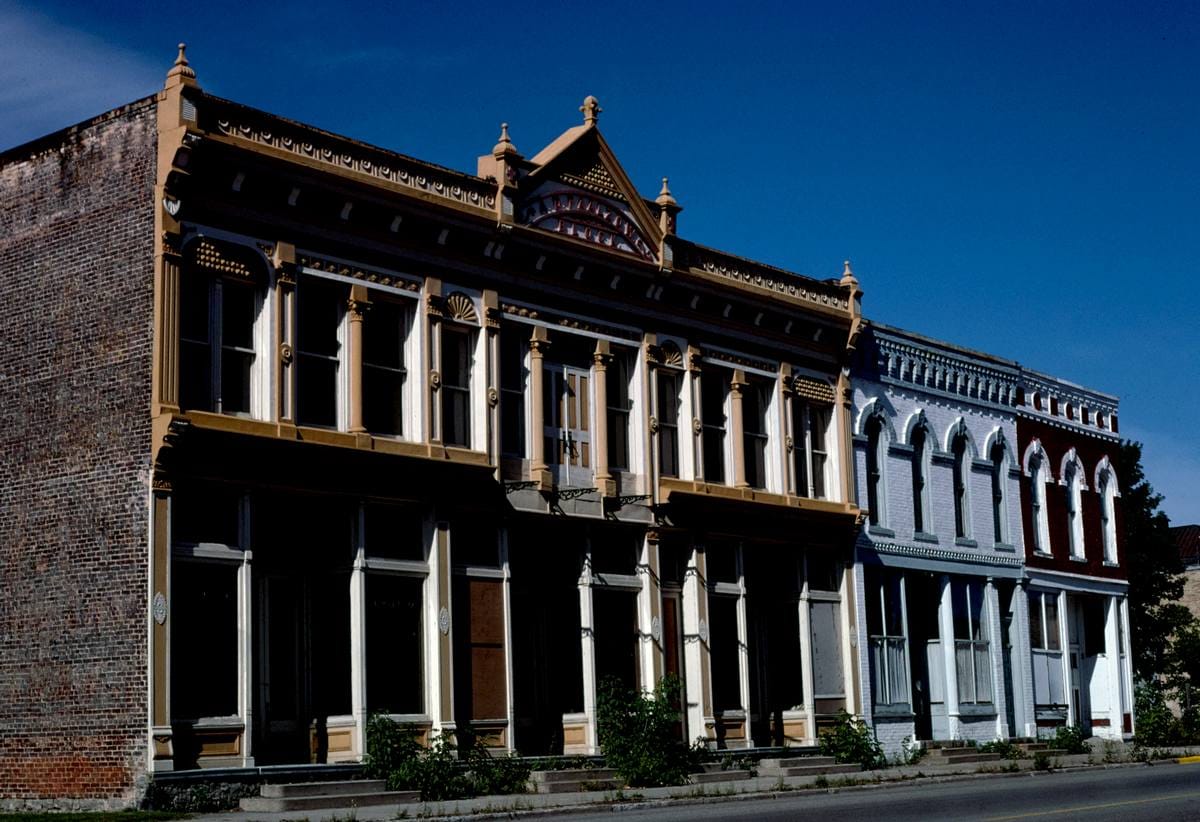 Historic Photo : 1980 Old stores, Menominee, Michigan | Margolies | Roadside America Collection | Vintage Wall Art :