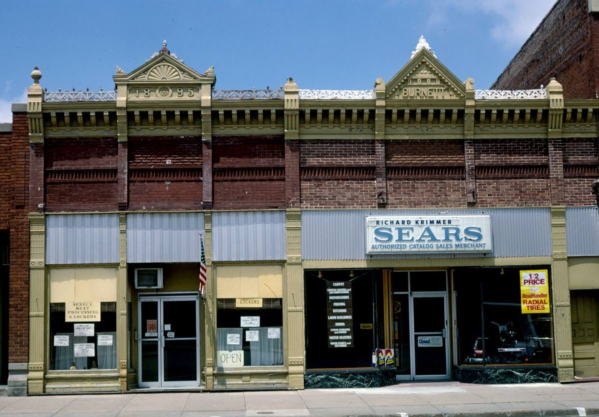 Historic Photo : 1982 Storefronts, Seneca, Kansas | Margolies | Roadside America Collection | Vintage Wall Art :