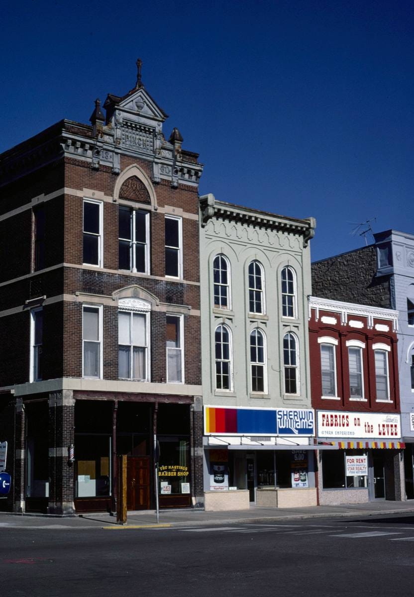 Historic Photo : 1981 Commercial buildings, Hastings, Minnesota | Margolies | Roadside America Collection | Vintage Wall Art :