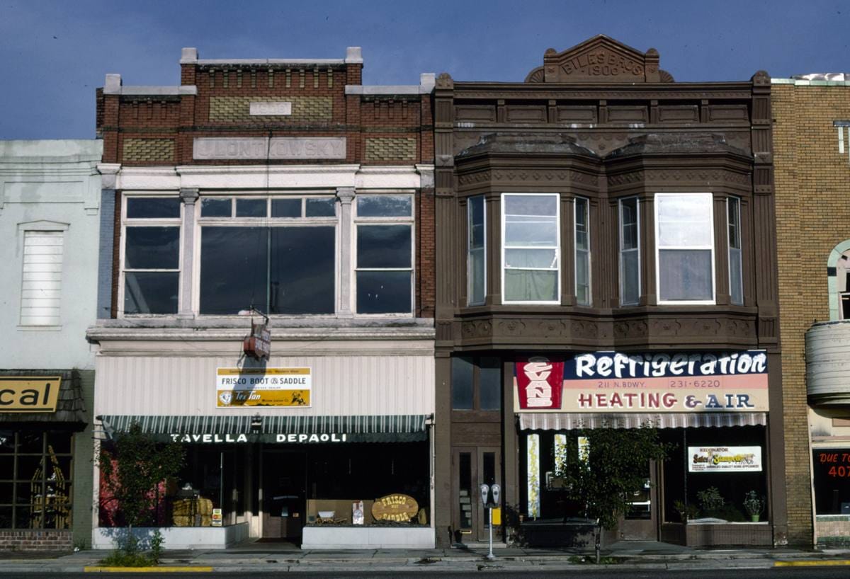 Historic Photo : 1982 Storefronts, Pittsburg, Kansas | Margolies | Roadside America Collection | Vintage Wall Art :