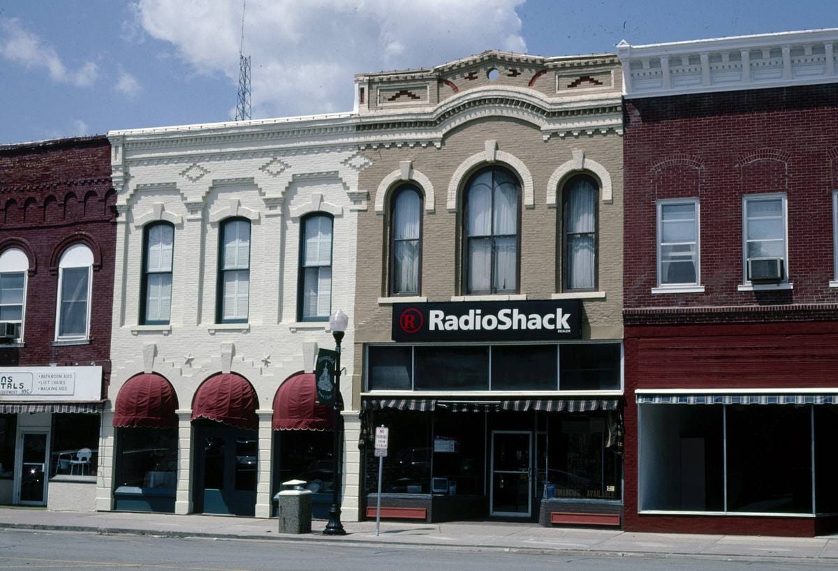 Historic Photo : 2003 Four commercial buildings, Bloomfield, Iowa | Margolies | Roadside America Collection | Vintage Wall Art :