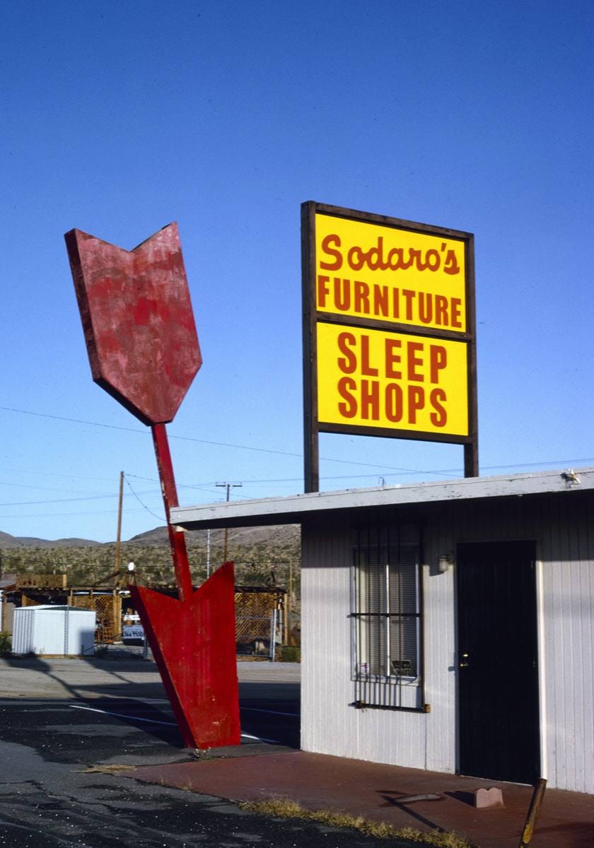 Historic Photo : 1991 Sodaro's Furniture, Joshua Tree, California | Margolies | Roadside America Collection | Vintage Wall Art :