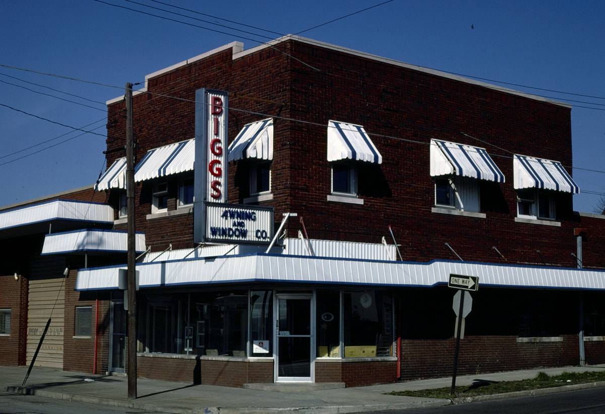 Historic Photo : 1980 Buildings Awning Co., Peoria, Illinois | Margolies | Roadside America Collection | Vintage Wall Art :