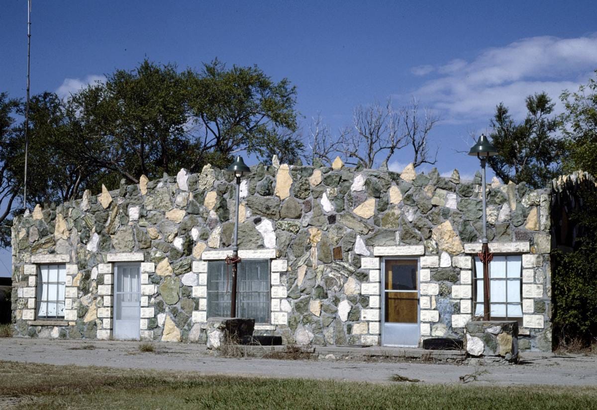 Historic Photo : 1993 Old gas station, Hill City, Kansas | Margolies | Roadside America Collection | Vintage Wall Art :