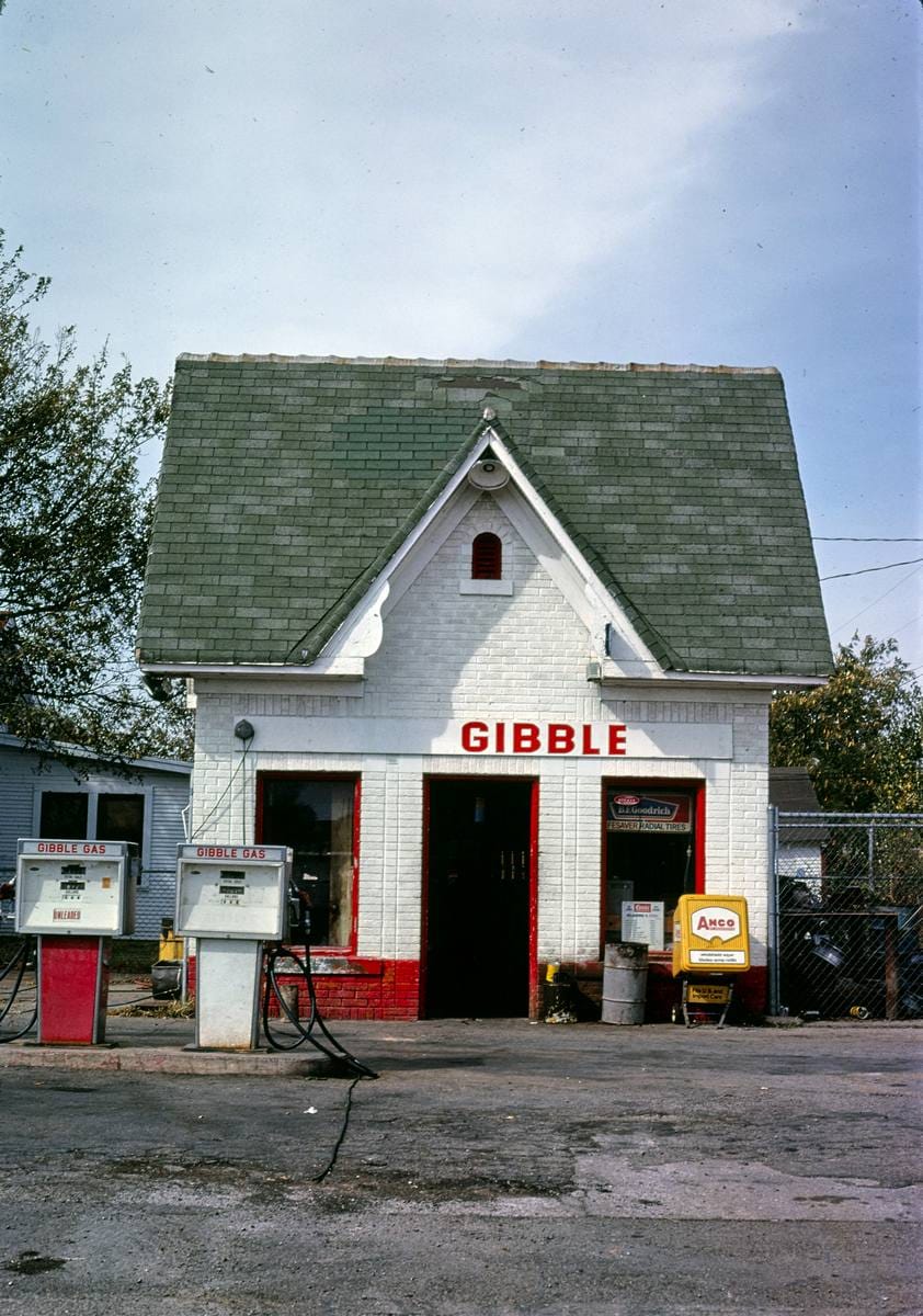 Historic Photo : 1979 Gibble Gas, Norman, Oklahoma | Margolies | Roadside America Collection | Vintage Wall Art :