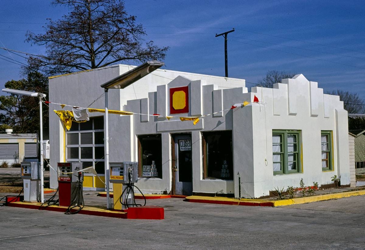 Historic Photo : 1979 Roussel's Shell, La Place, Louisiana | Margolies | Roadside America Collection | Vintage Wall Art :