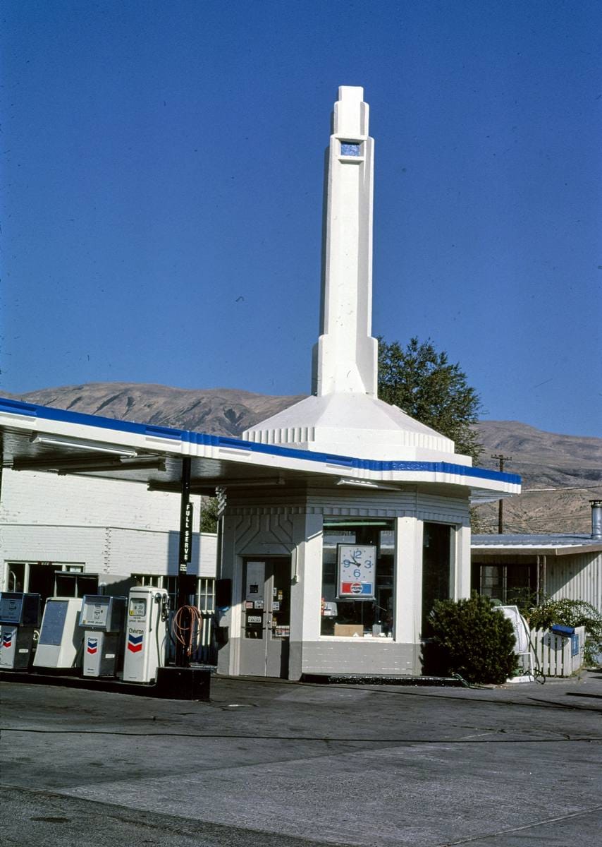 Historic Photo : 1987 Naches Chevron, Naches, Washington | Margolies | Roadside America Collection | Vintage Wall Art :