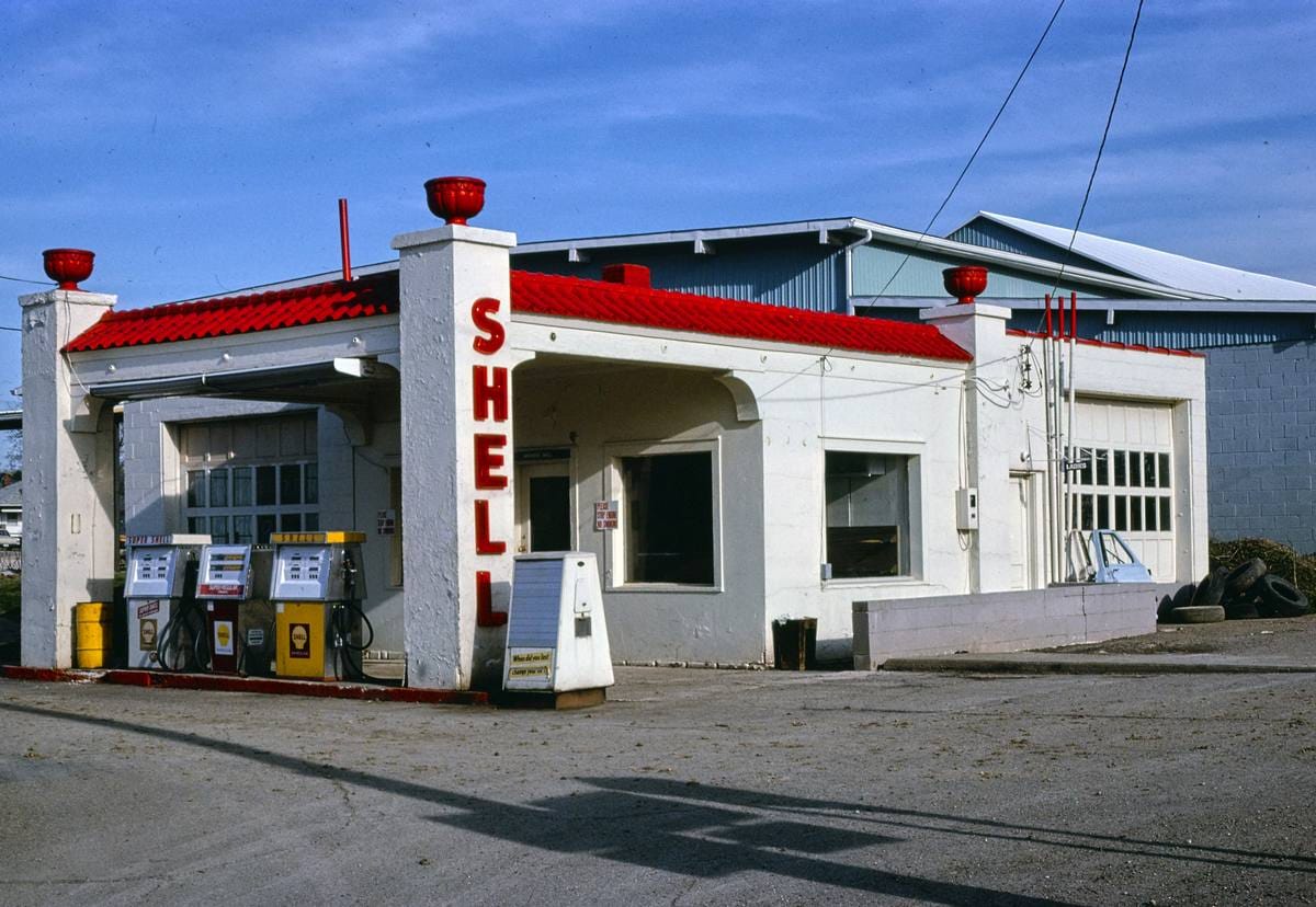 Historic Photo : 1978 Shell station, Caldwell, Ohio | Margolies | Roadside America Collection | Vintage Wall Art :