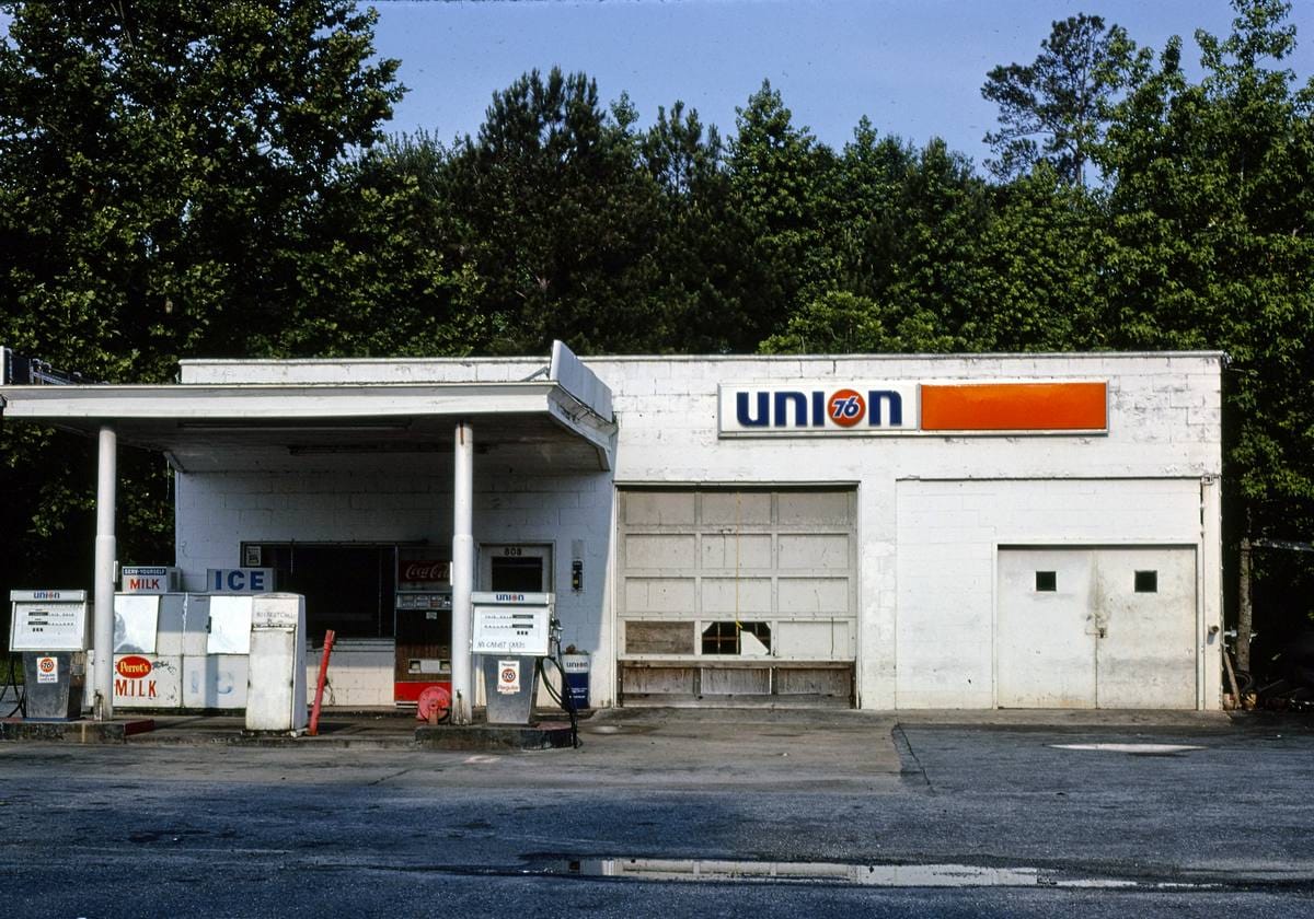 Historic Photo : 1979 Union 76 Gas, Kingsland, Georgia | Margolies | Roadside America Collection | Vintage Wall Art :