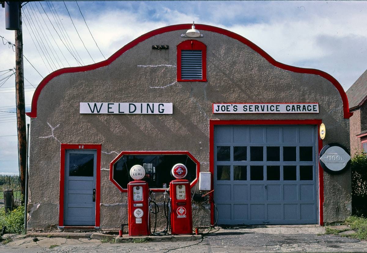 Historic Photo : 1980 Joe's Service, Nashwauk, Minnesota | Margolies | Roadside America Collection | Vintage Wall Art :