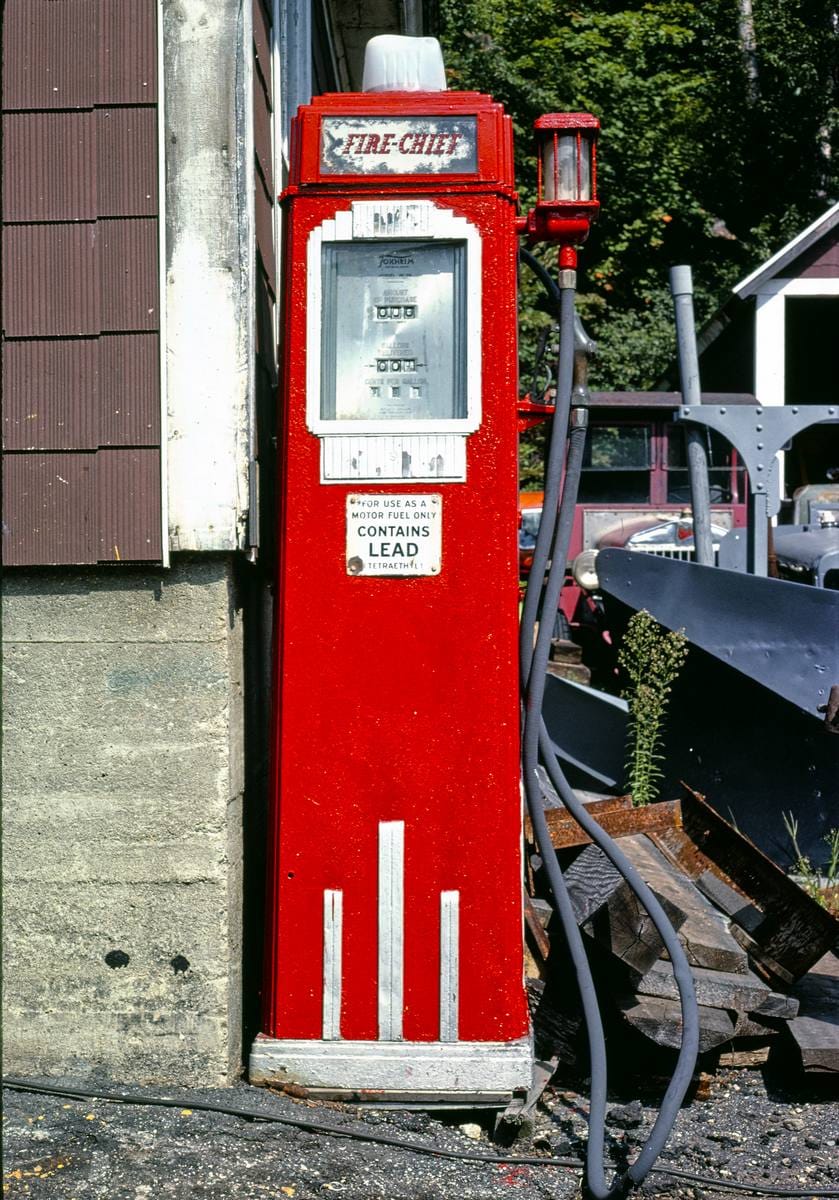 Historic Photo : 1979 Fire Chief pump, Hillsboro, New Hampshire | Margolies | Roadside America Collection | Vintage Wall Art :