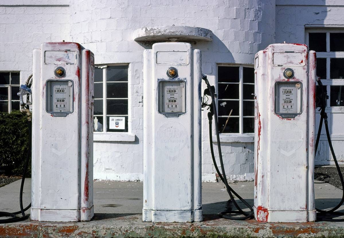 Historic Photo : 1980 Gas pump, old Route 89, Lehi, Utah | Margolies | Roadside America Collection | Vintage Wall Art :