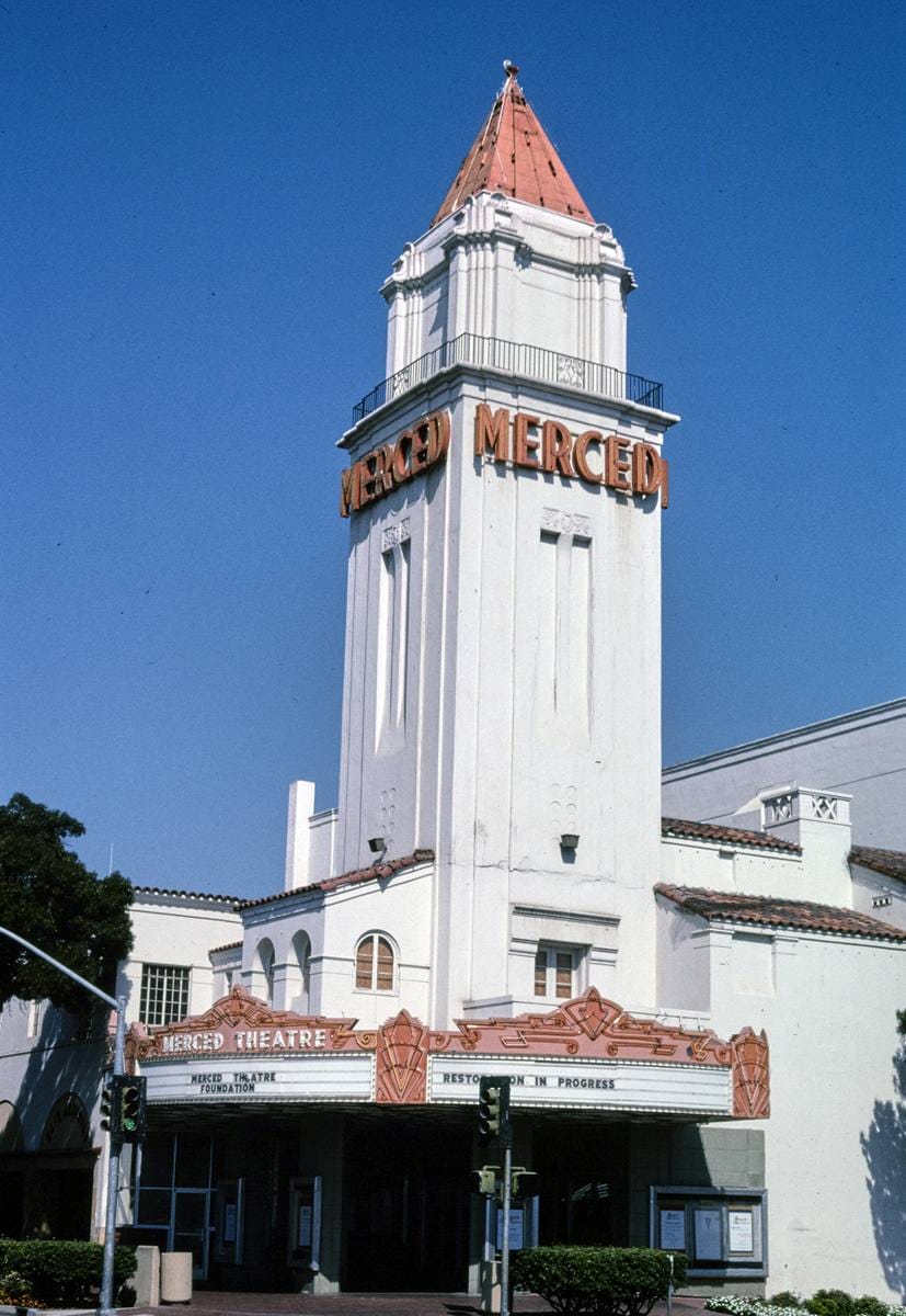Historic Photo : 2003 Merced Theater, Main Street, Merced, California | Margolies | Roadside America Collection | Vintage Wall Art :