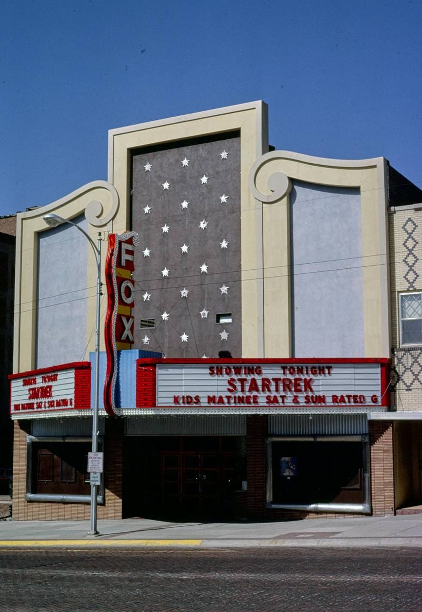 Historic Photo : 1980 Fox Theater, McCook, Nebraska | Margolies | Roadside America Collection | Vintage Wall Art :