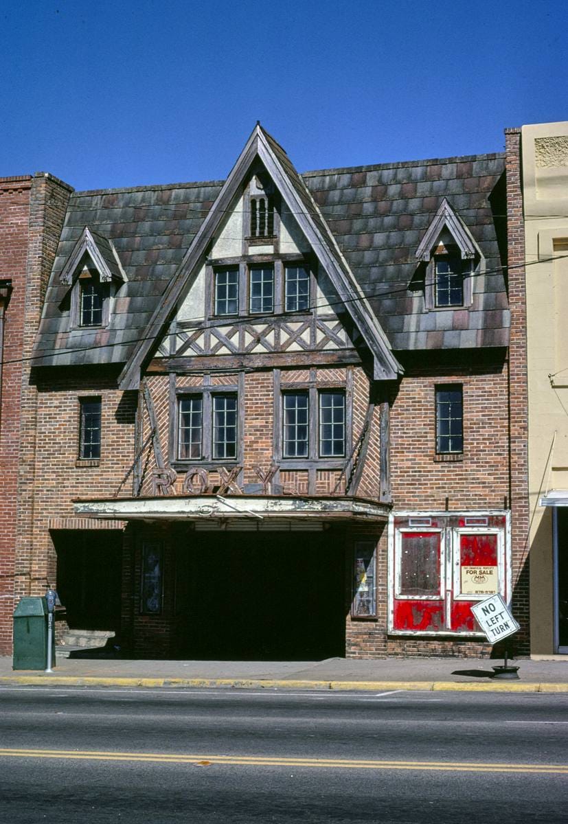 Historic Photo : 1980 Roxy Theater, Quincy, Florida | Margolies | Roadside America Collection | Vintage Wall Art :