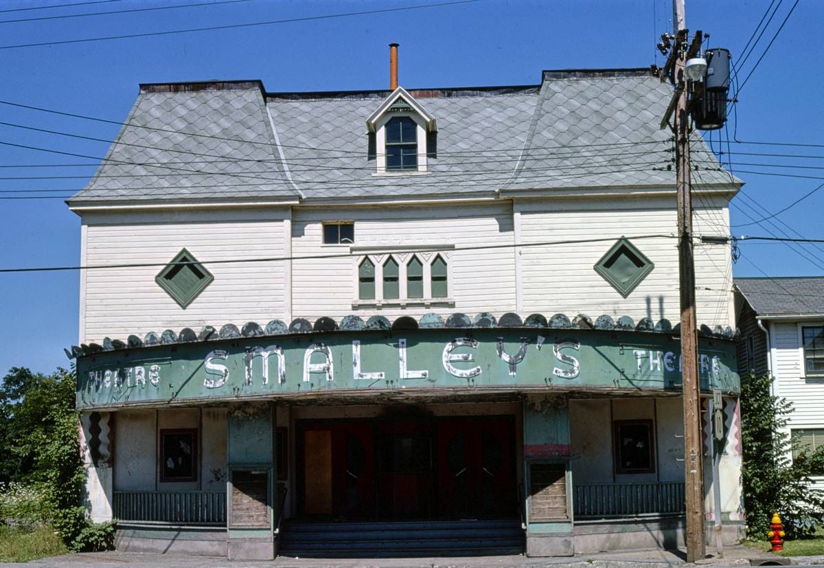 Historic Photo : 1978 Smalley's Theater, Delhi, New York | Margolies | Roadside America Collection | Vintage Wall Art :