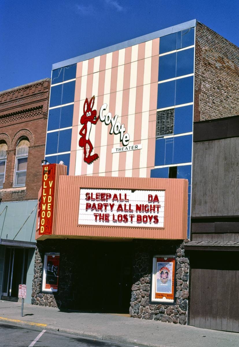 Historic Photo : 1987 Coyote Theater, Vermillion, South Dakota | Margolies | Roadside America Collection | Vintage Wall Art :