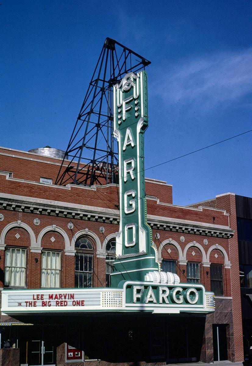 Historic Photo : 1980 Fargo Theater, Fargo, North Dakota | Margolies | Roadside America Collection | Vintage Wall Art :