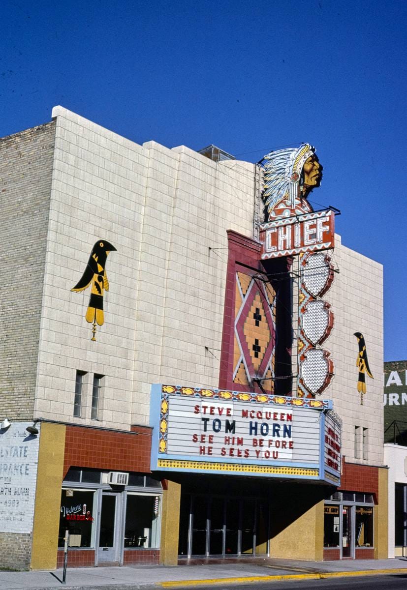 Historic Photo : 1980 Chief Theater, Pocatello, Idaho | Margolies | Roadside America Collection | Vintage Wall Art :