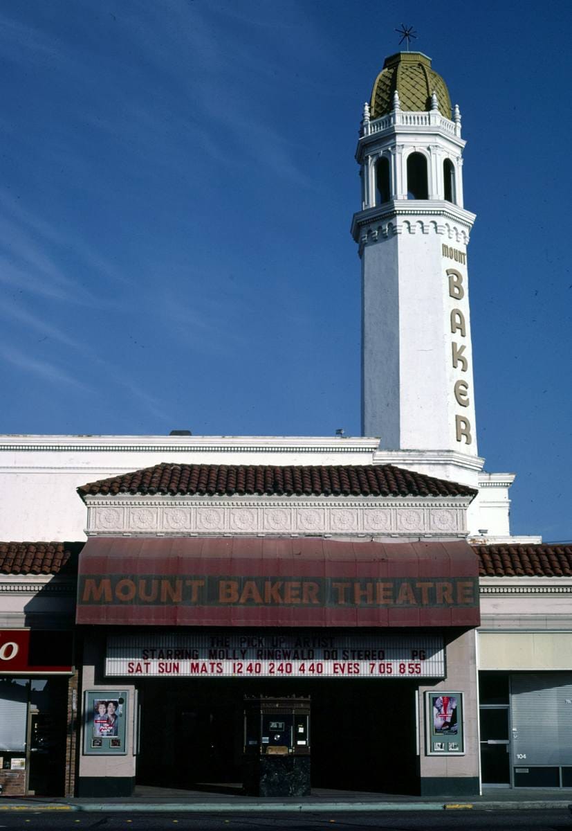 Historic Photo : 1987 Mt. Baker Theater, Bellingham, Washington | Margolies | Roadside America Collection | Vintage Wall Art :