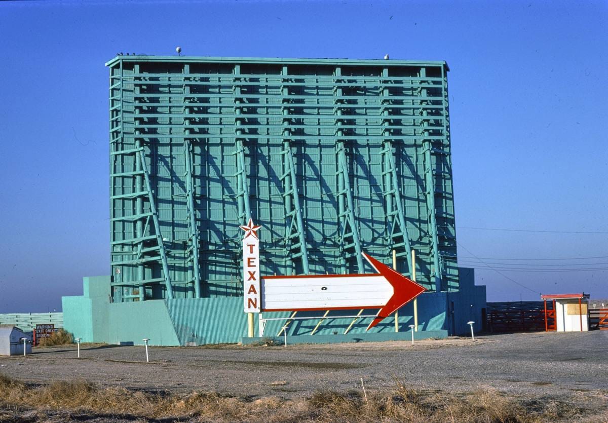 Historic Photo : 1979 Texan Drive-In, Pecos, Texas | Margolies | Roadside America Collection | Vintage Wall Art :