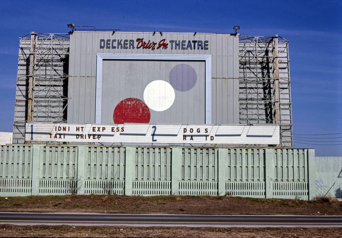 Historic Photo : 1979 Decker Drive-In, Baytown, Texas | Margolies | Roadside America Collection | Vintage Wall Art :