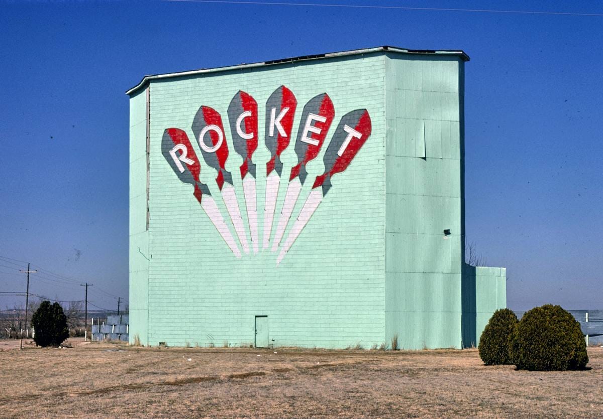 Historic Photo : 1979 Rocket Drive-In, Sweetwater, Texas | Margolies | Roadside America Collection | Vintage Wall Art :