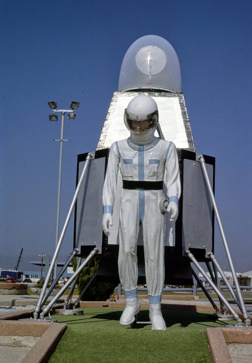 Historic Photo : 1985 Old Pro Golf, space course. Astronuat, Ocean City, Maryland | Margolies | Roadside America Collection | Vintage Wall Art :