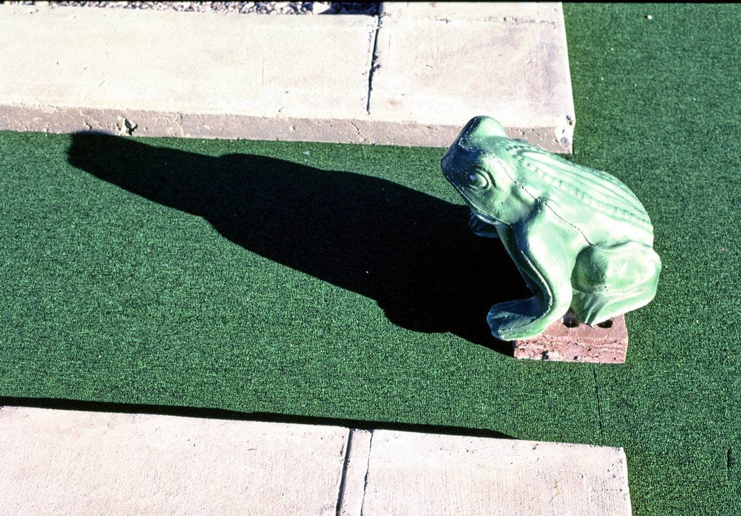 Historic Photo : 1987 Putter's Paradise mini golf at New Wave Amusement Park, frog hole, Missoula, Montana | Margolies | Roadside America Collection | Vintage Wall Art :