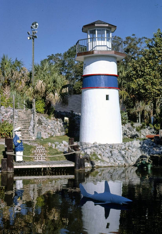 Historic Photo : 1985 Cap'n Cain Golf, lighthouse, Myrtle Beach, South Carolina | Margolies | Roadside America Collection | Vintage Wall Art :