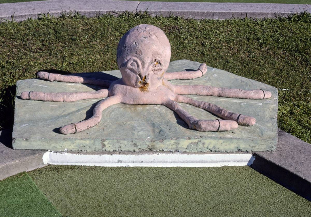 Historic Photo : 1986 Stewart Beach mini golf, octopus, Galveston, Texas | Margolies | Roadside America Collection | Vintage Wall Art :