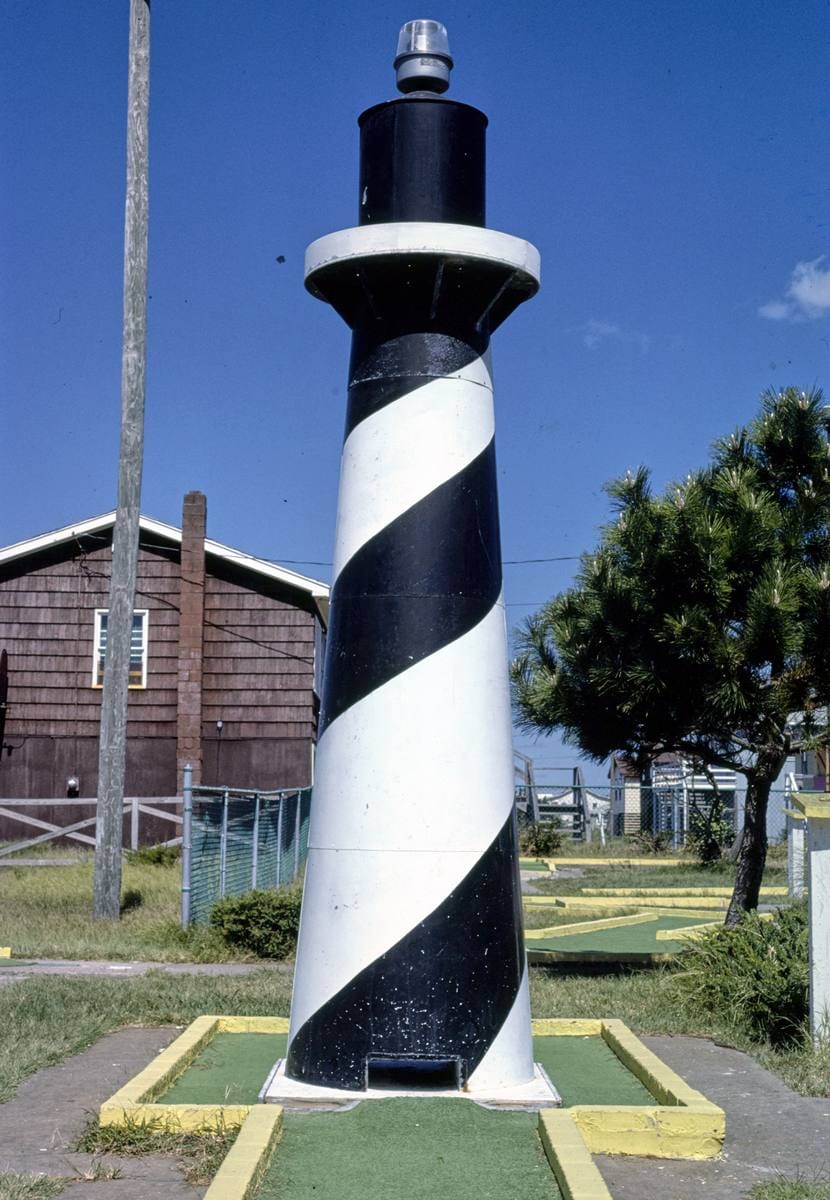 Historic Photo : 1985 Forbes Carpet Golf, lighthouse, Nags Head, North Carolina | Margolies | Roadside America Collection | Vintage Wall Art :