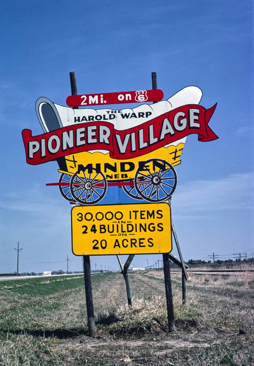 Historic Photo : 1980 Harold Warp Pioneer Village, Minden, Nebraska | Margolies | Roadside America Collection | Vintage Wall Art :