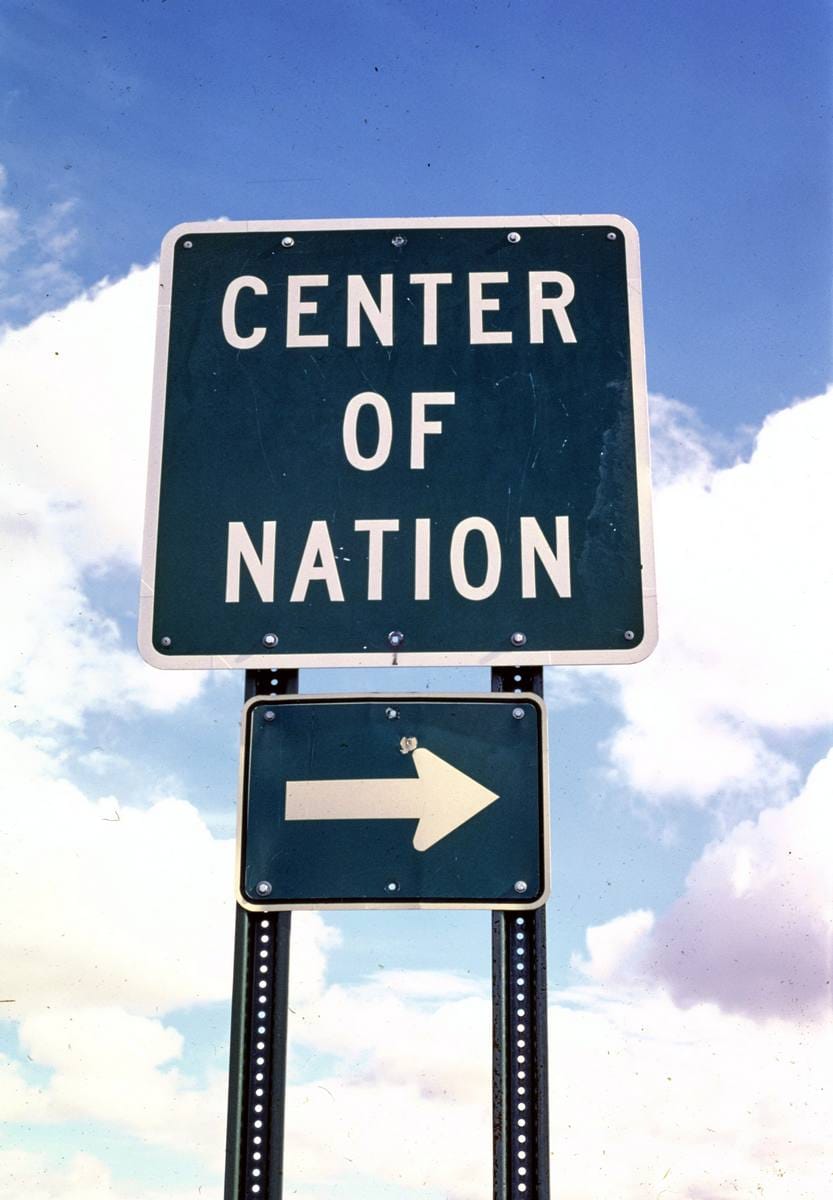 Historic Photo : 1987 Center of USA, Belle Fourche, South Dakota | Margolies | Roadside America Collection | Vintage Wall Art :