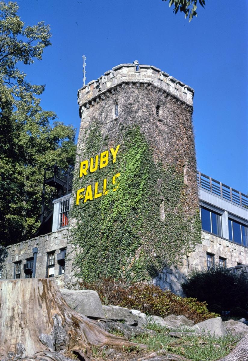 Historic Photo : 1986 Ruby Falls Lookout Mountain, Chattanooga, Tennessee | Margolies | Roadside America Collection | Vintage Wall Art :