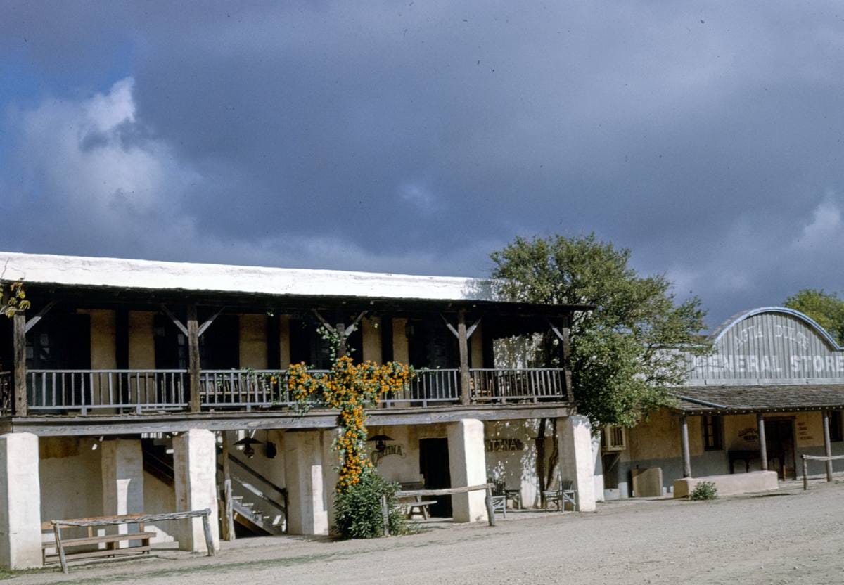 Historic Photo : 1993 Alamo Village Stores, Brackettville, Texas | Margolies | Roadside America Collection | Vintage Wall Art :