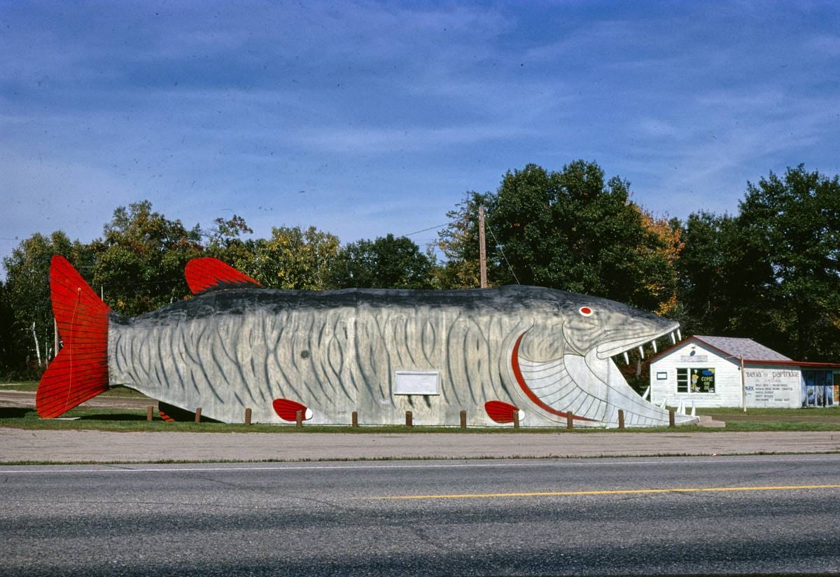 Historic Photo : 1980 Big Fish Supper Club, Bena, Minnesota | Margolies | Roadside America Collection | Vintage Wall Art :
