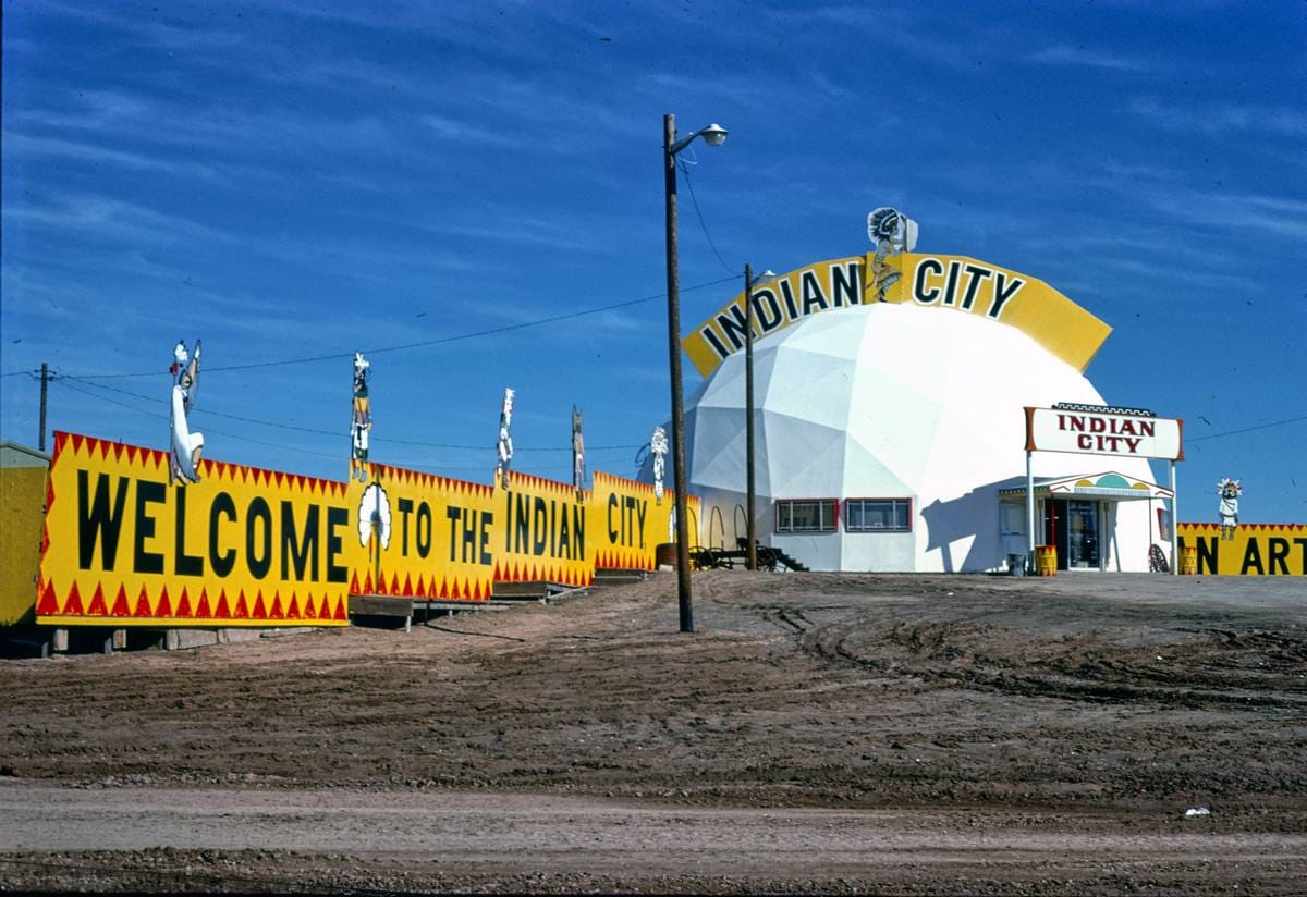 Historic Photo : 1979 Indian City, Allentown, Arizona | Margolies | Roadside America Collection | Vintage Wall Art :
