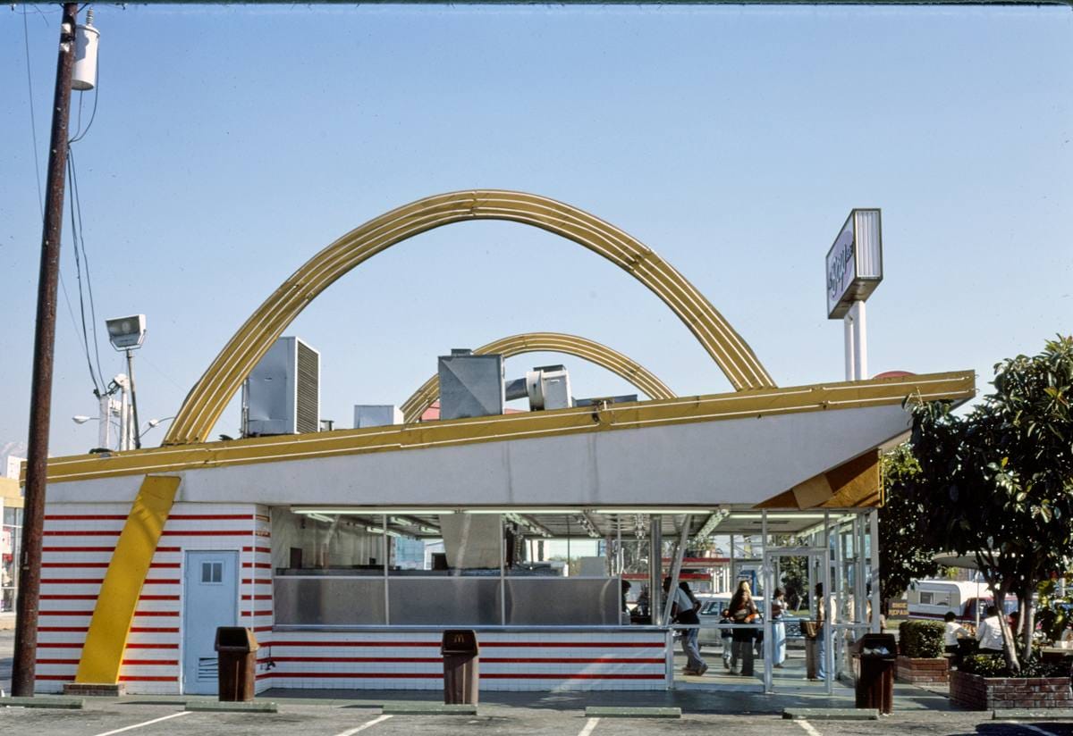 Historic Photo : 1977 McDonald's, Azusa, California | Margolies | Roadside America Collection | Vintage Wall Art :