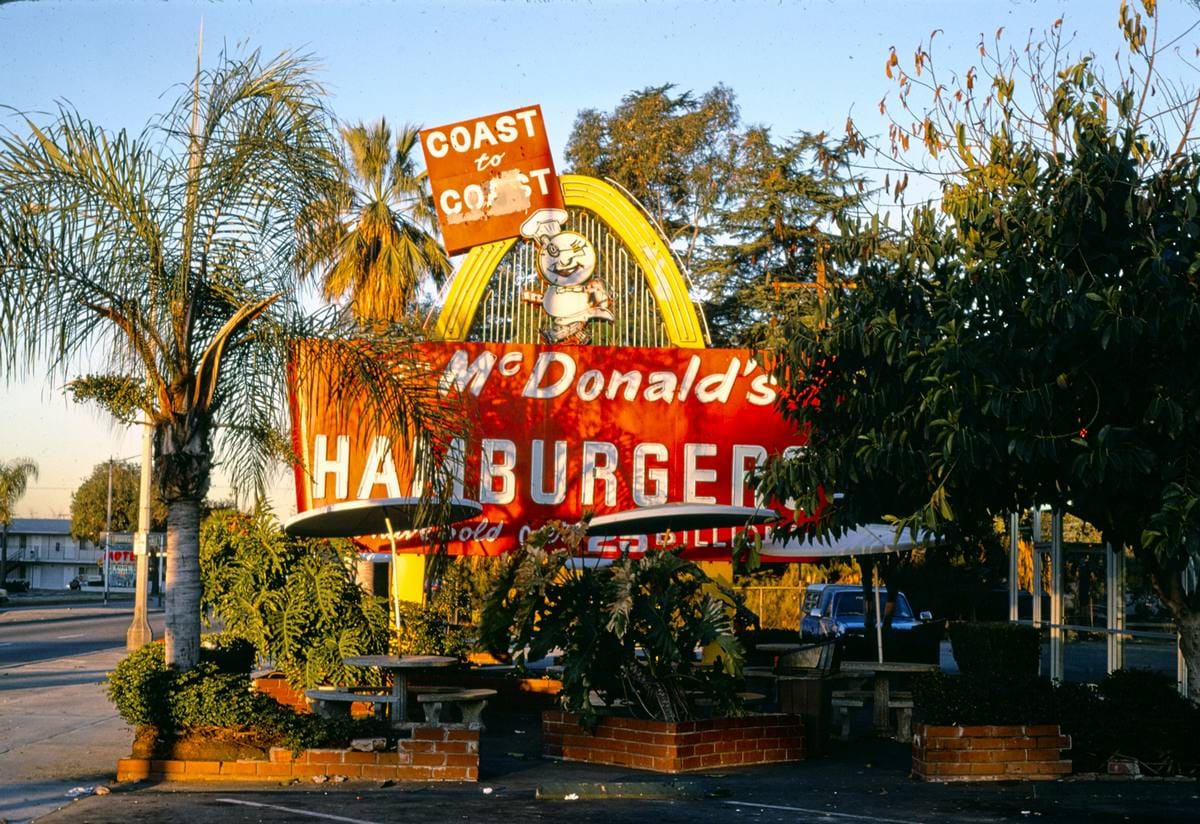 Historic Photo : 1979 McDonald's, Azusa, California | Margolies | Roadside America Collection | Vintage Wall Art :