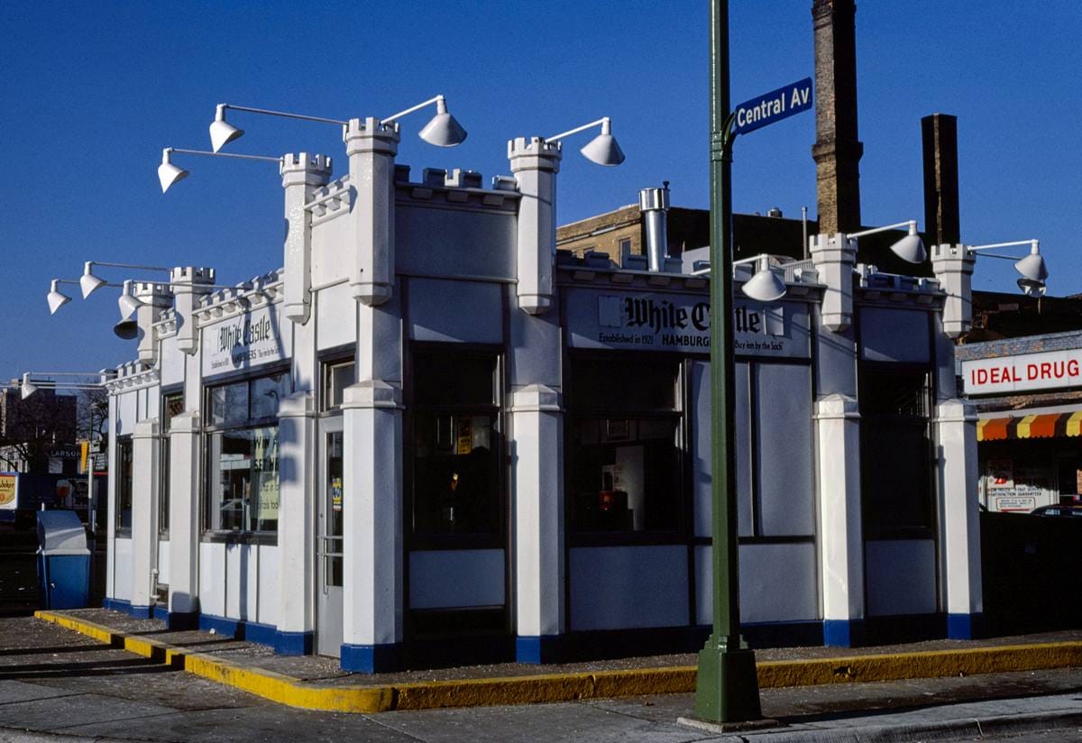 Historic Photo : 1981 White Castle, Minneapolis, Minnesota | Margolies | Roadside America Collection | Vintage Wall Art :