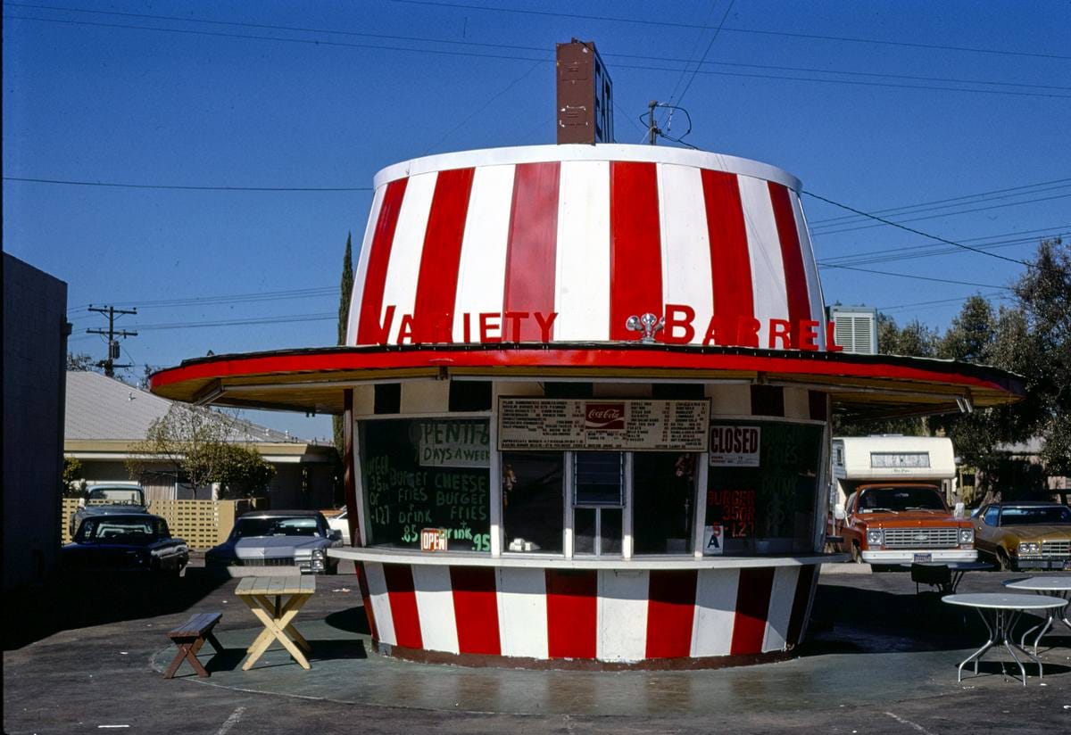 Historic Photo : 1978 Variety Barrel, El Cajon, California | Margolies | Roadside America Collection | Vintage Wall Art :