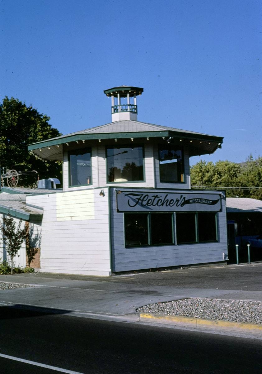 Historic Photo : 1987 Fletcher's Restaurant, Yakima, Washington | Margolies | Roadside America Collection | Vintage Wall Art :