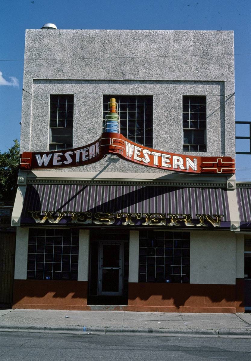 Historic Photo : 2004 Western Bar & Lounge, Billings, Montana | Margolies | Roadside America Collection | Vintage Wall Art :