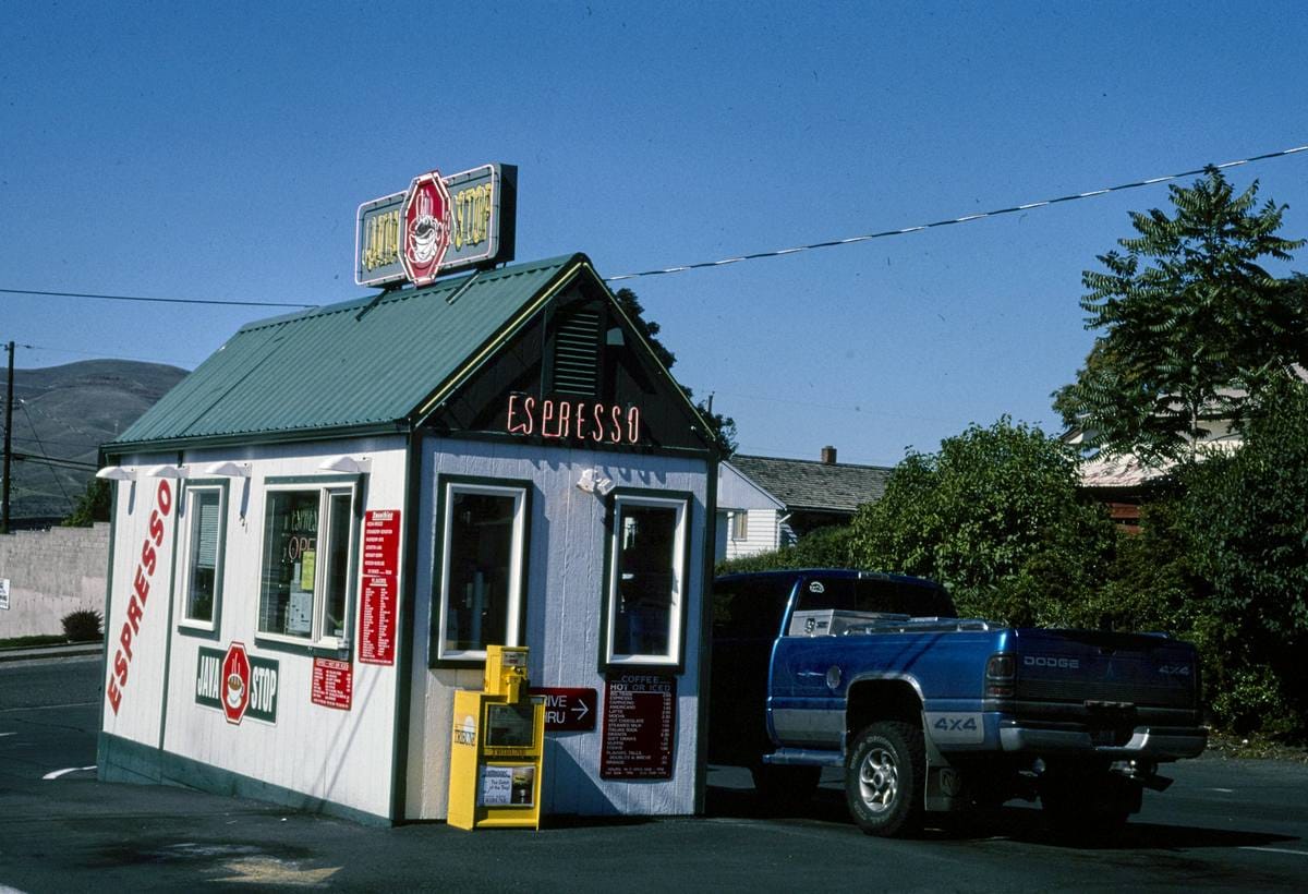 Historic Photo : 2004 Java Stop Espresso, Lewiston, Idaho | Margolies | Roadside America Collection | Vintage Wall Art :