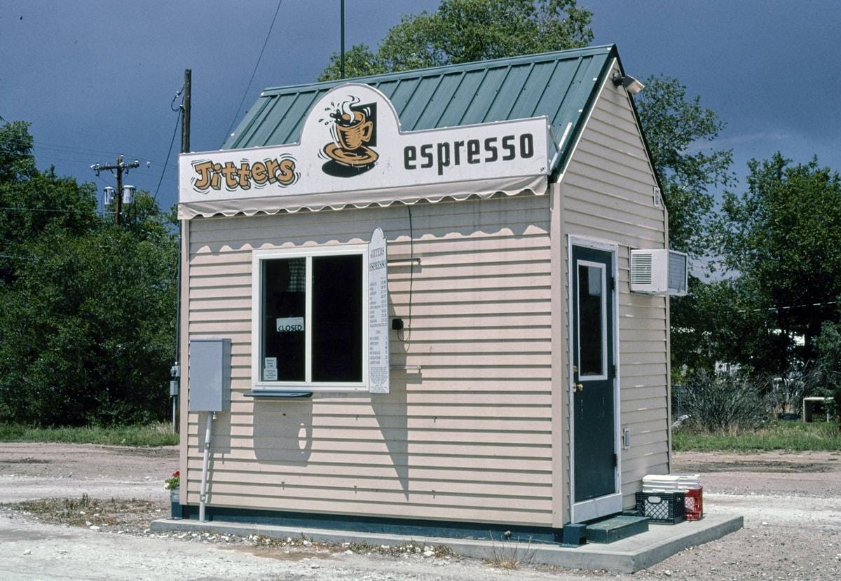 Historic Photo : 2004 Jitters Espresso, Wheatland, Wyoming | Margolies | Roadside America Collection | Vintage Wall Art :