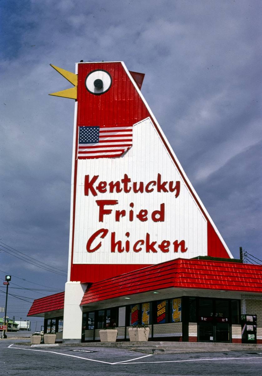 Historic Photo : 1992 Kentucky Fried Chicken, Marietta, Georgia | Margolies | Roadside America Collection | Vintage Wall Art :
