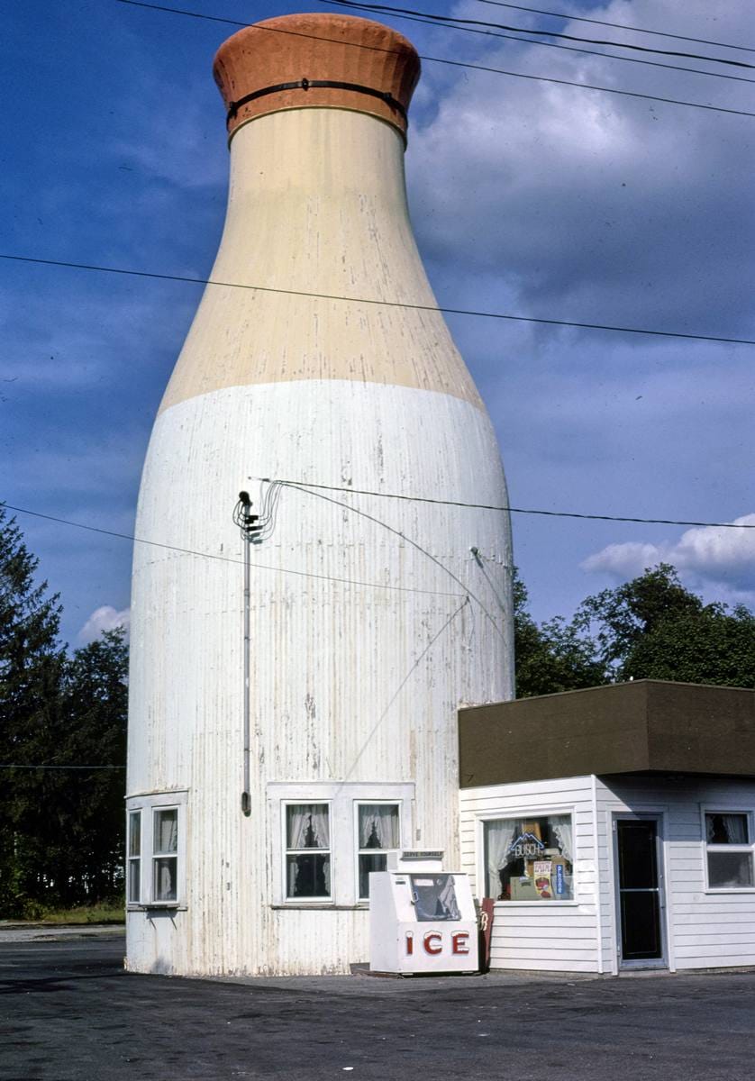 Historic Photo : 1984 The Bottle, Raynham, Massachusetts | Margolies | Roadside America Collection | Vintage Wall Art :