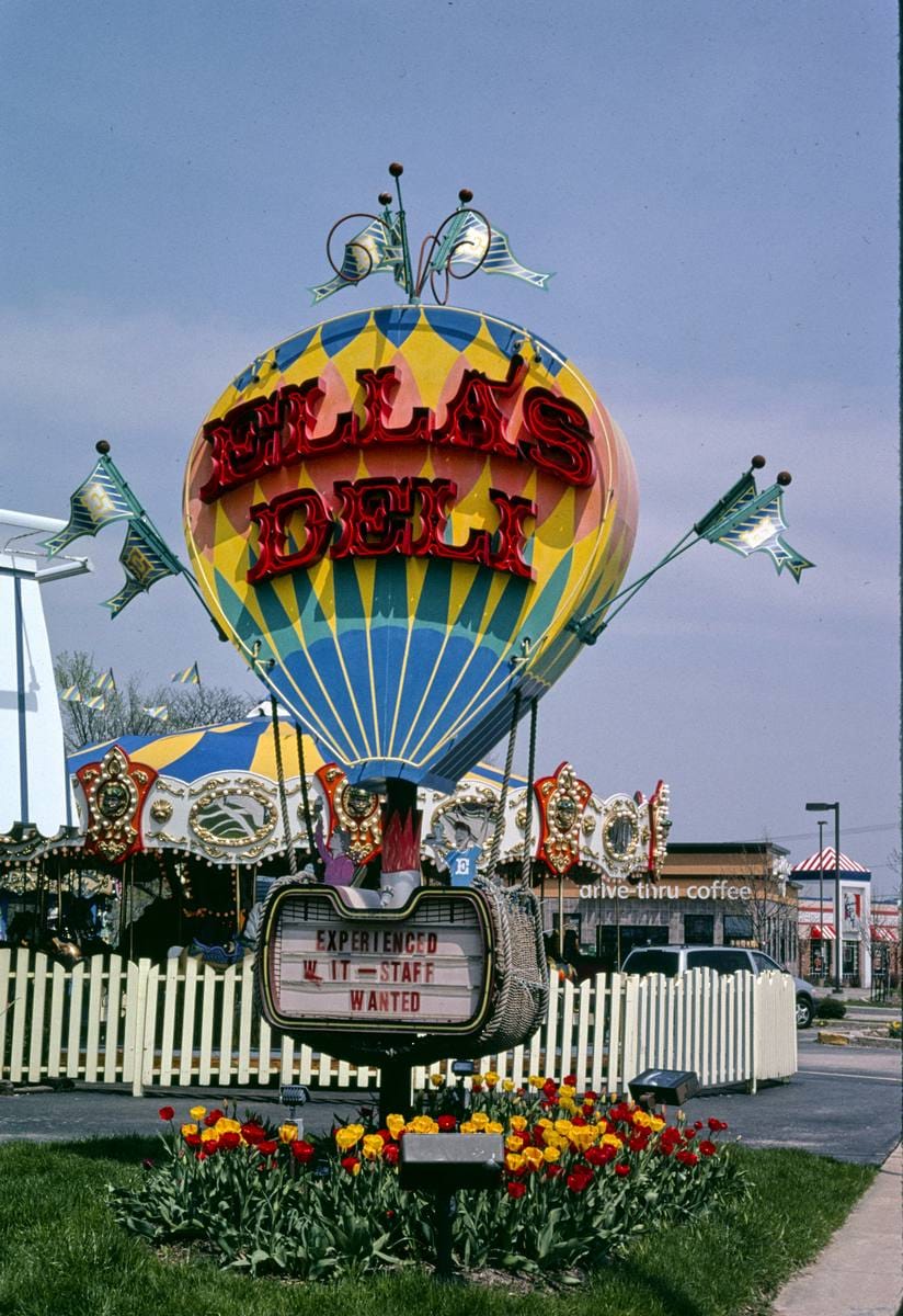 Historic Photo : 2008 Ella's Deli sign, Madison, Wisconsin | Margolies | Roadside America Collection | Vintage Wall Art :